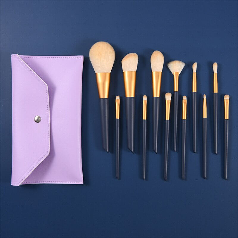12PCS Natural Hair Makeup Brushes | Soft Natural Hair Brushes