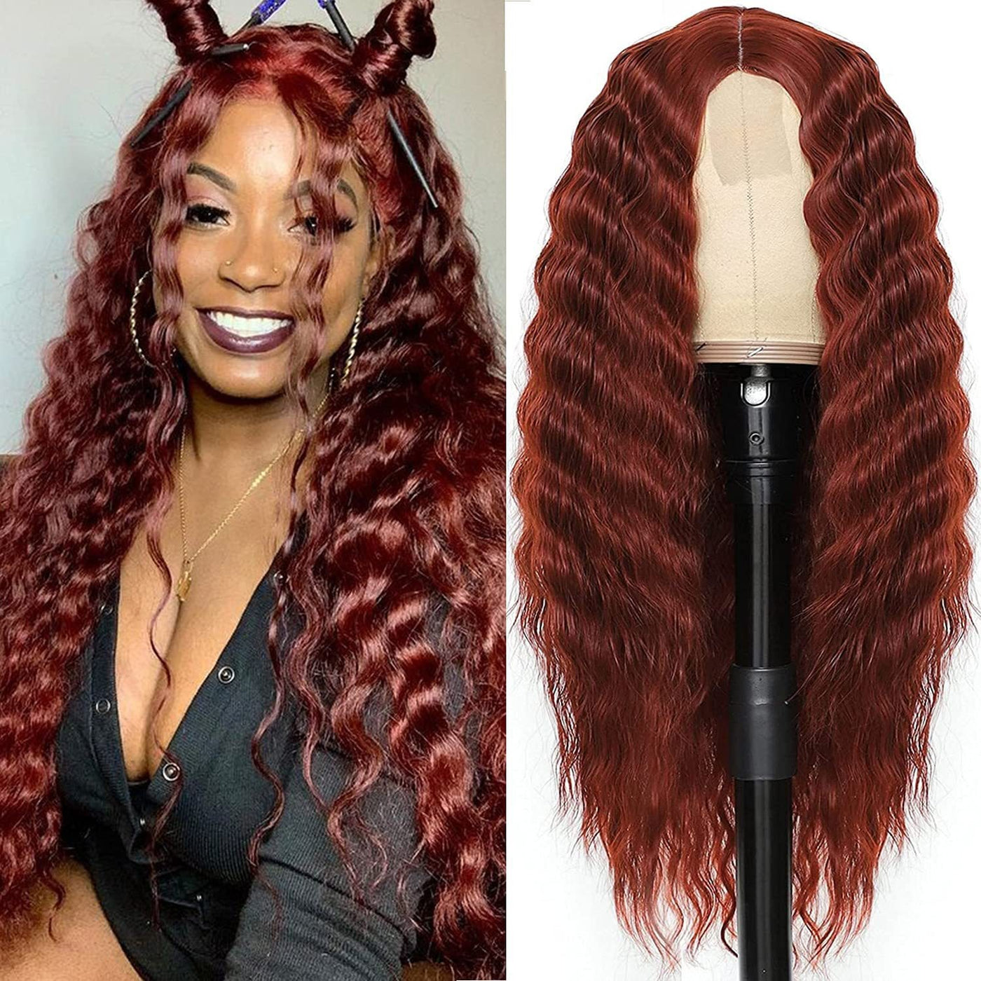 Wig Small Lace Center Deep Wave