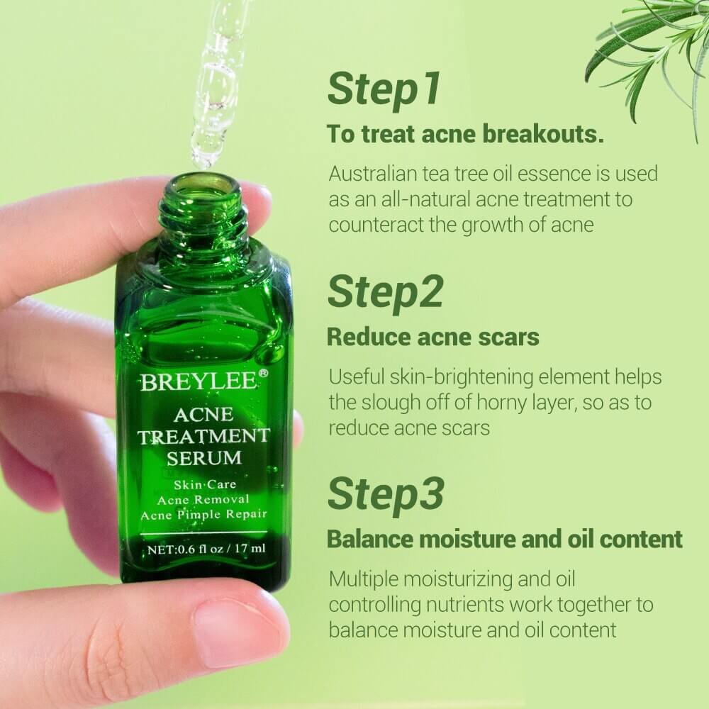 Breylee Acne Treatment Face Serum | Breylee Acne Serum Before and After