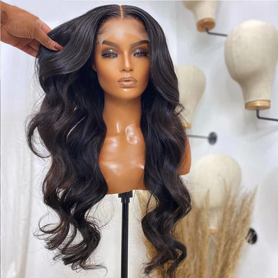 Brown Black Deep Wave Long Hair | Brown Black Ombre Deep Wave Hair