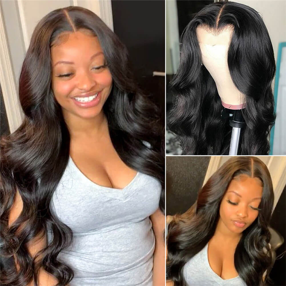 Brown Black Deep Wave Long Hair | Brown Black Ombre Deep Wave Hair