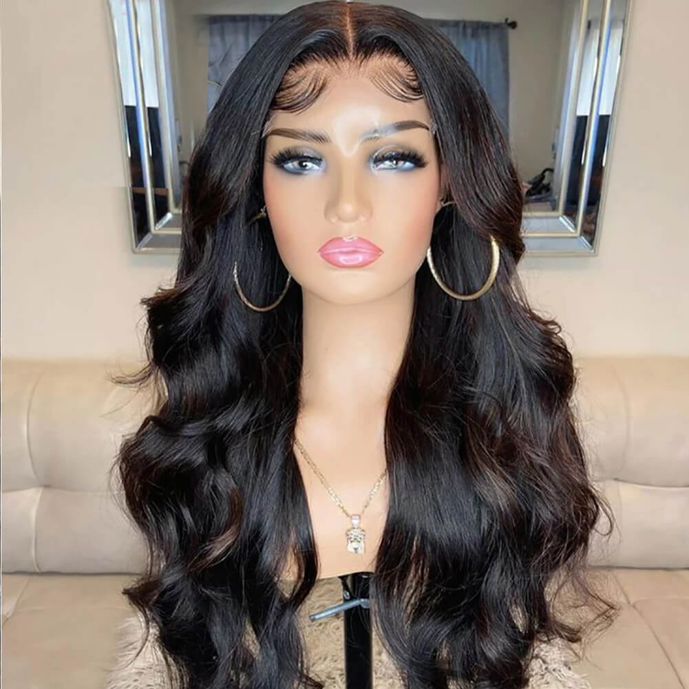 Brown Black Deep Wave Long Hair | Brown Black Ombre Deep Wave Hair