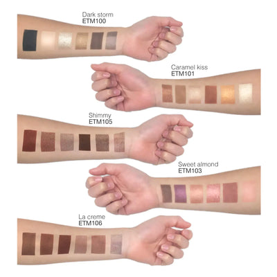 Eyeshadow Palette Caramel Kiss | Caramel Brown Eyeshadow Palette 