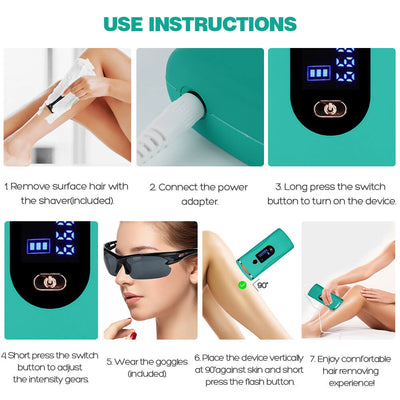 HailiCare Freezing Point Laser Hair Removal | Painless Laser Hair Removal