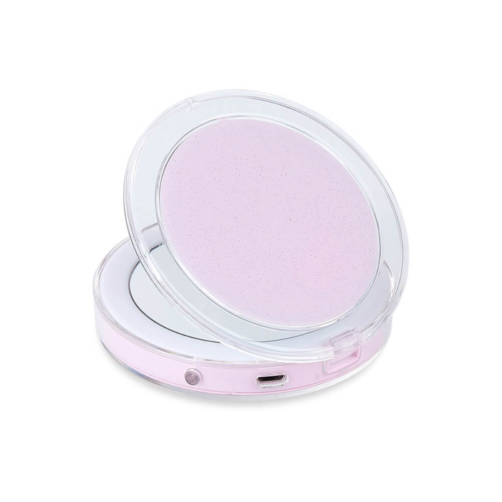 LED Lighted Mini Makeup Mirror | Mirror With Color-Changing Lights
