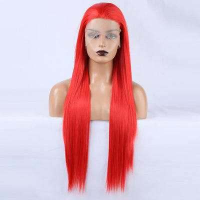 Ladies Red Wig Front Lace | Red Human Hair Lace Front Wig