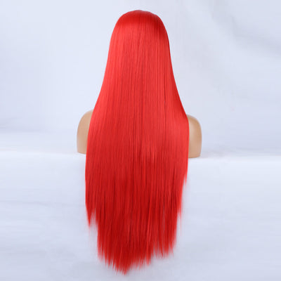 Ladies Red Wig Front Lace | Red Human Hair Lace Front Wig