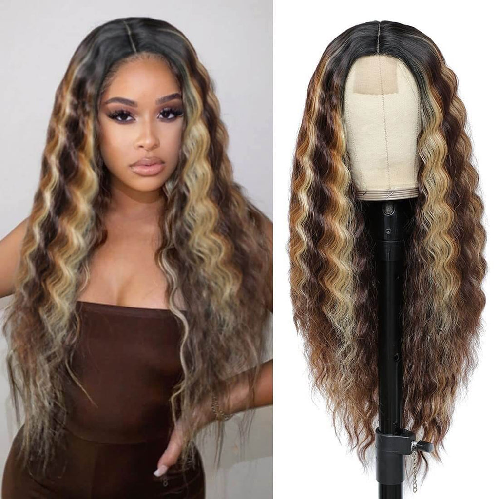 Wig Small Lace Center Deep Wave | Deep Wave Human Hair Wig