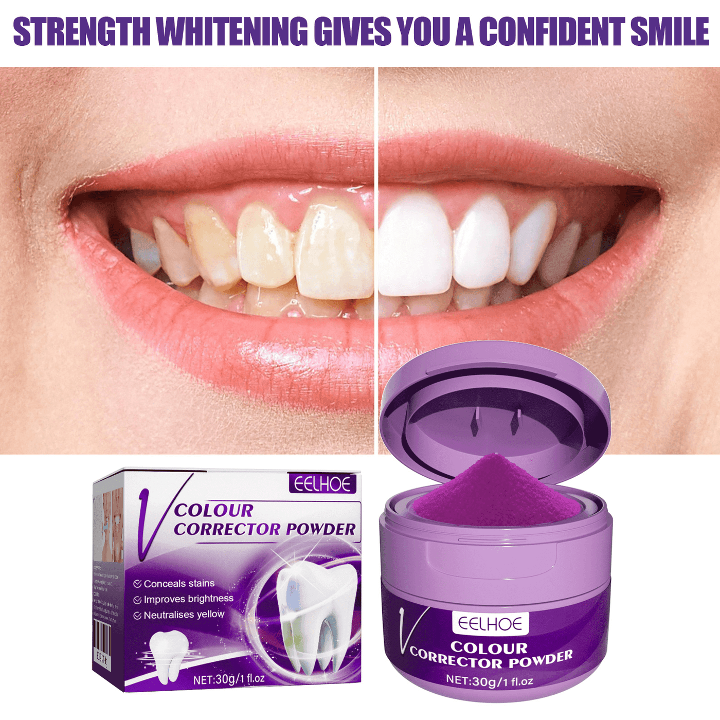 v34 Whitening Powder | Professional Teeth Whitening Powder